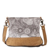 Peltz Shoes  Myra Bag Saplings Shoulder Bag GREY TAN S-1469