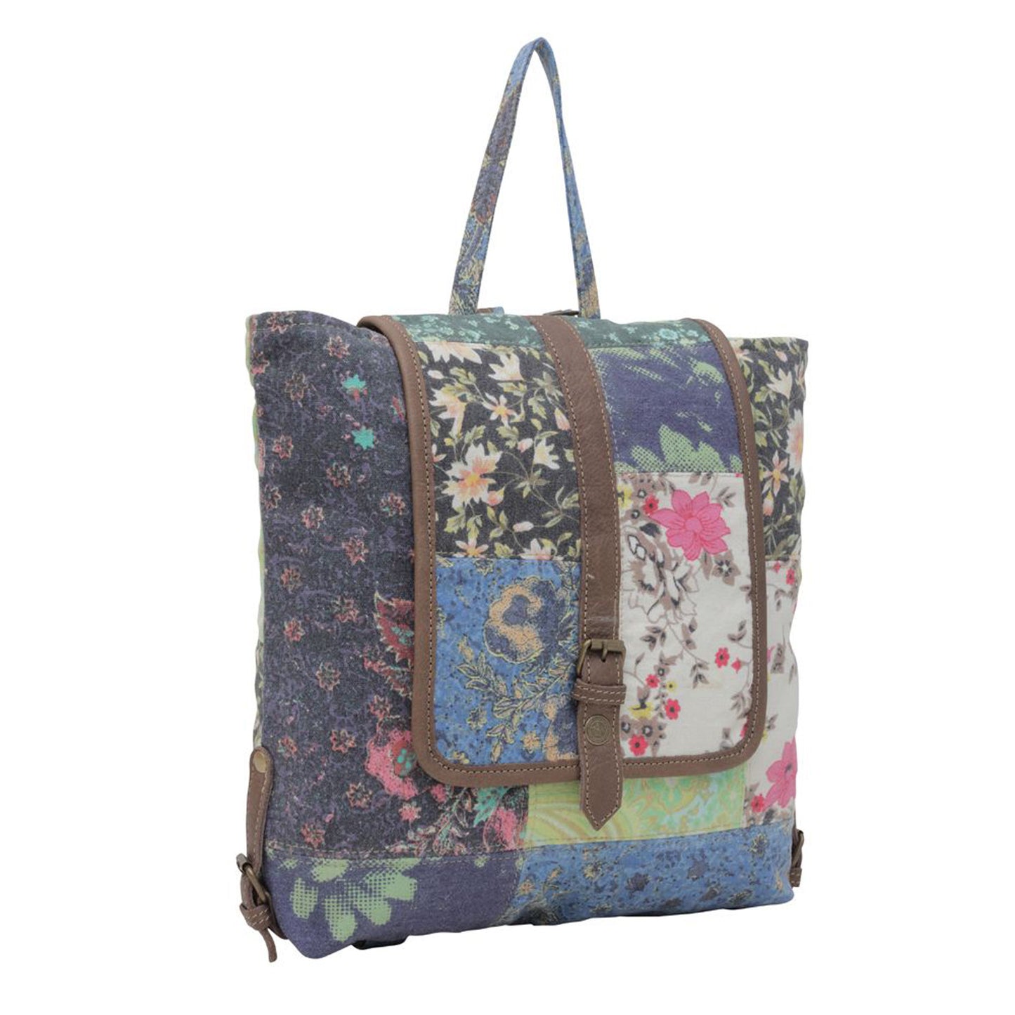 Peltz Shoes  Myra Bag La Fleur Backpack MULTI FABRIC S-6391