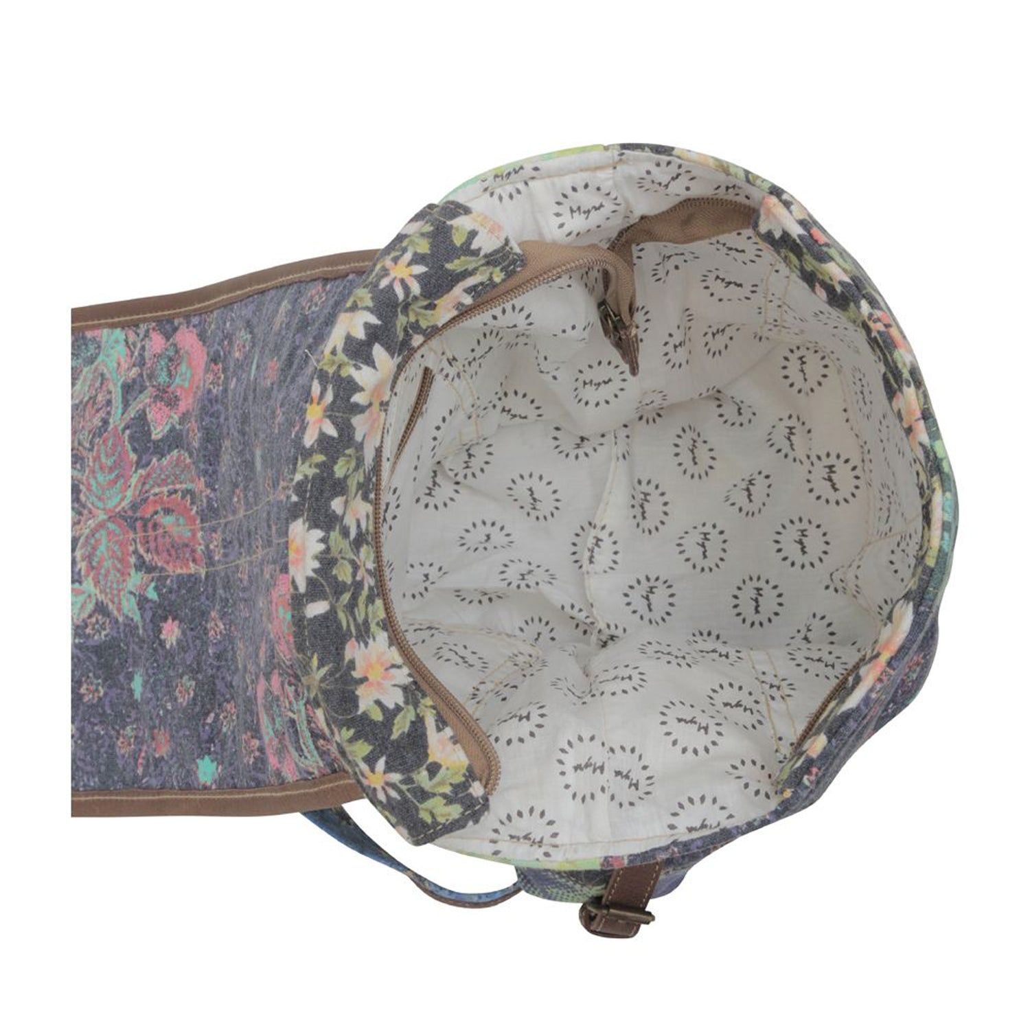 Peltz Shoes  Myra Bag La Fleur Backpack MULTI FABRIC S-6391
