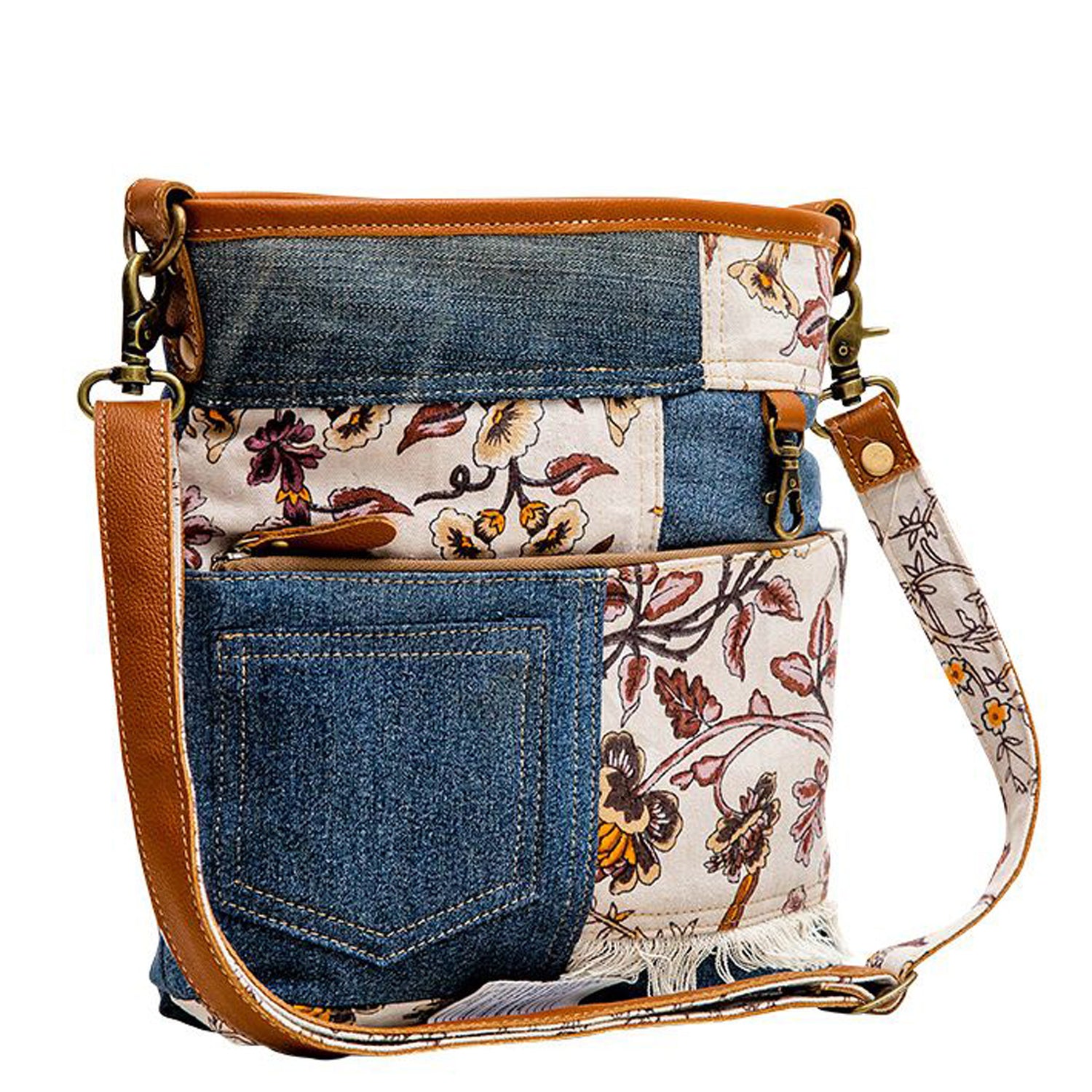 Peltz Shoes  Myra Bag Traverse Crossbody Bag BLUE MULTI S-6772