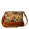 Peltz Shoes  Myra Bag Western Meadow Handbag TAN MAPLE S-7304