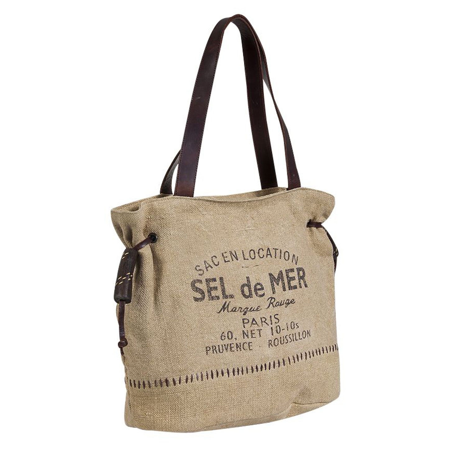 Peltz Shoes  Myra Bag Sel de Mer Tote Bag NATURAL S-7528