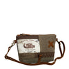 Peltz Shoes  Myra Bag Francais Pathway Small Crossbody Bag Brown S-7899