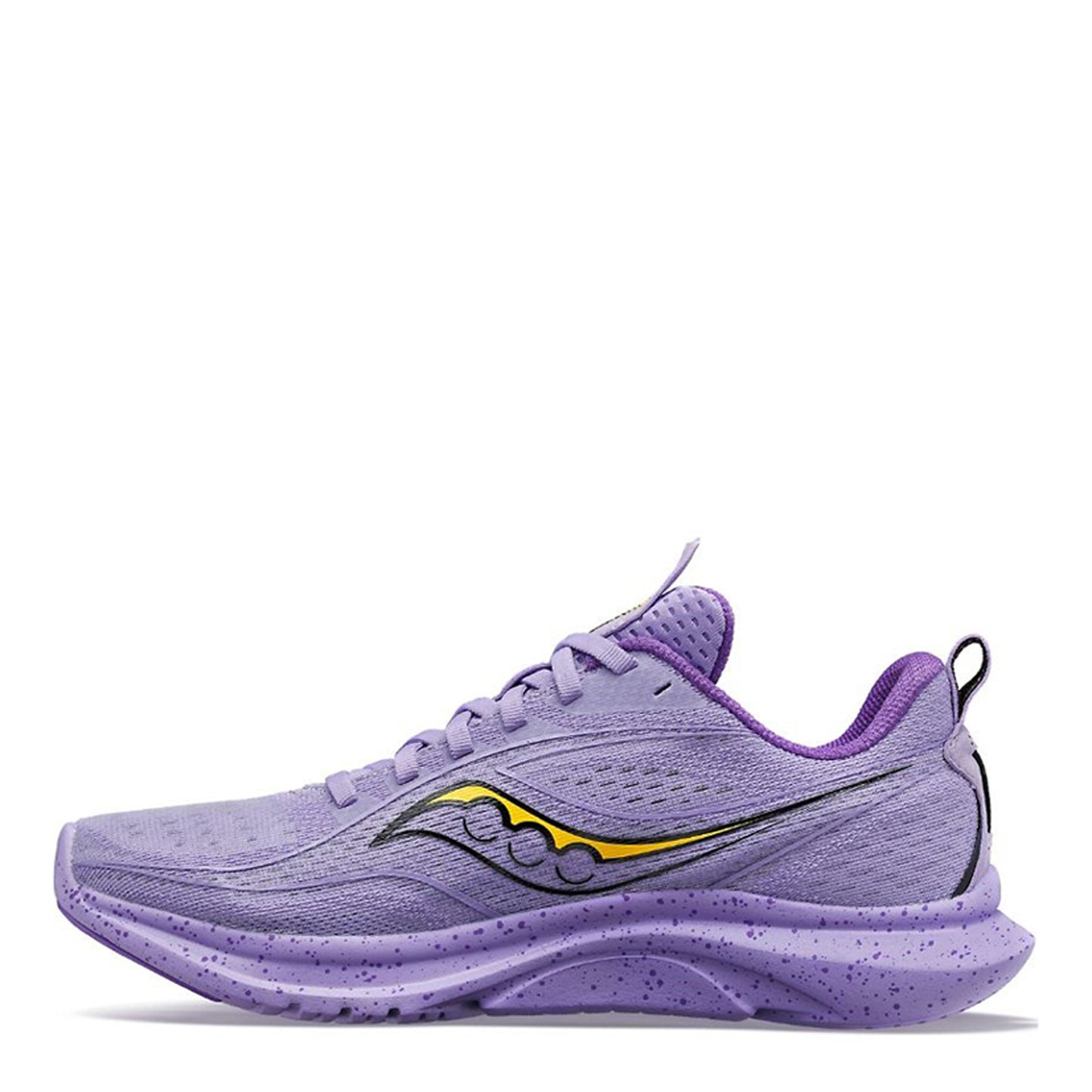 Peltz Shoes  Women's Saucony Kinvara 13 Running Shoe PURPLE YELLOW S10723-95