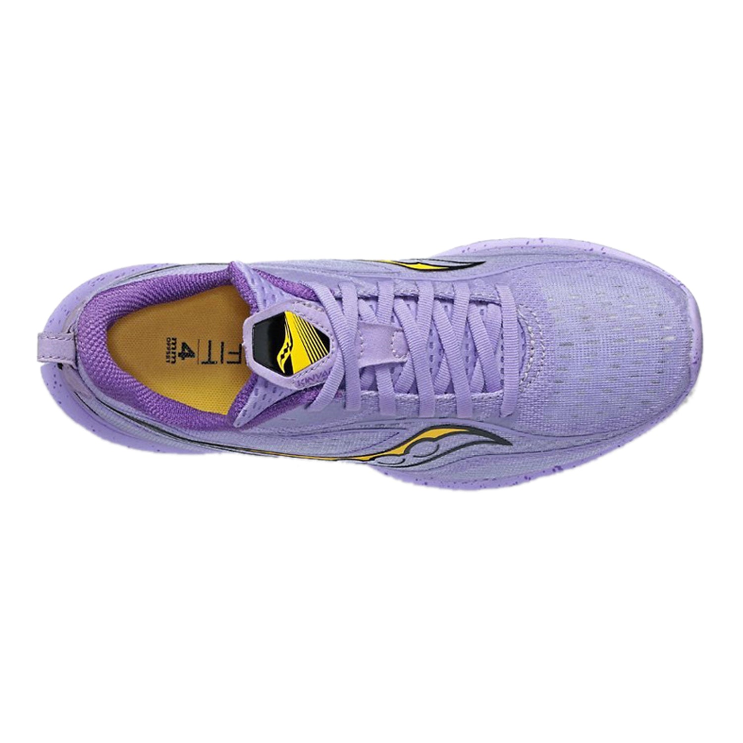 Peltz Shoes  Women's Saucony Kinvara 13 Running Shoe PURPLE YELLOW S10723-95