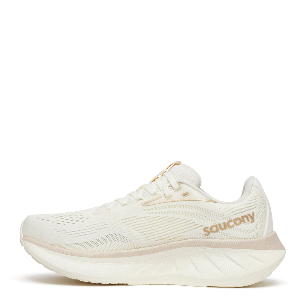 Women's Saucony Ride 18 Running Shoe - Wide Width VANILLA S11001-104