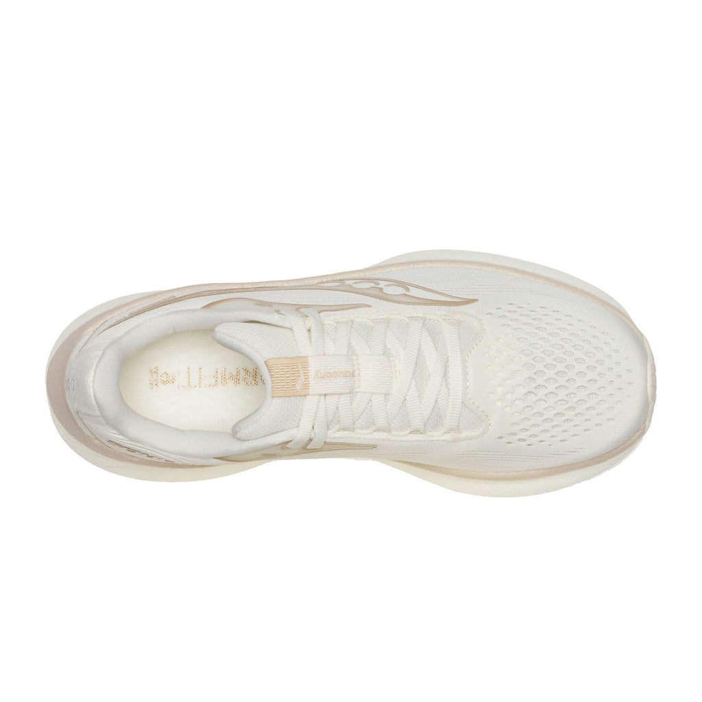Women's Saucony Ride 18 Running Shoe - Wide Width VANILLA S11001-104