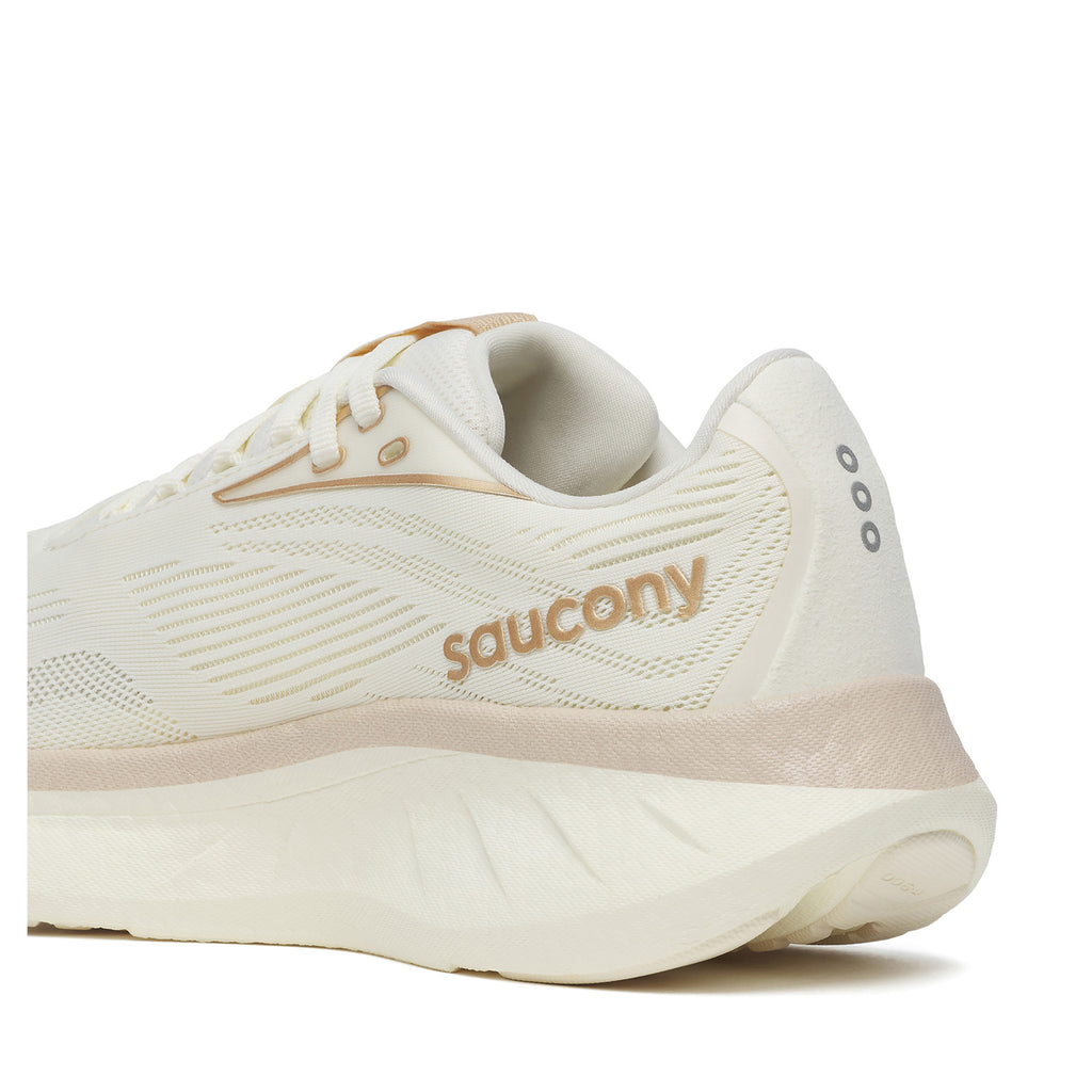 Women's Saucony Ride 18 Running Shoe - Wide Width VANILLA S11001-104