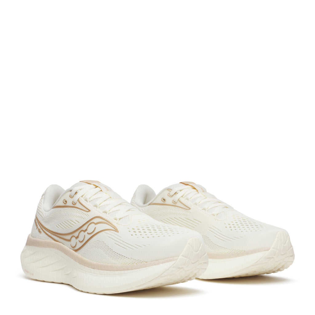 Women's Saucony Ride 18 Running Shoe - Wide Width VANILLA S11001-104