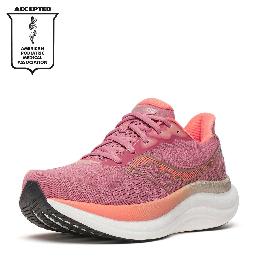 Women's Saucony Triumph 23 Running Shoe MAUVE / BLACK S11023-121