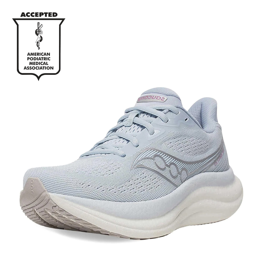Women's Saucony Triumph 23 Running Shoe - Wide Width VAPOR / ARCTIC S11024-232
