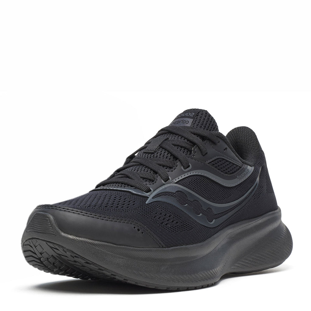 Women's Saucony Cohesion 18 Running Shoe - Wide Width SOLID BLACK S11035-211