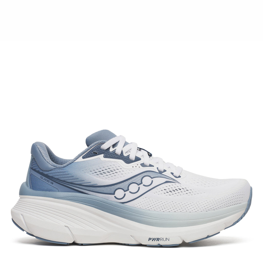 Women's Saucony Guide 19 Running Shoe WHITE / STORM S11058-149