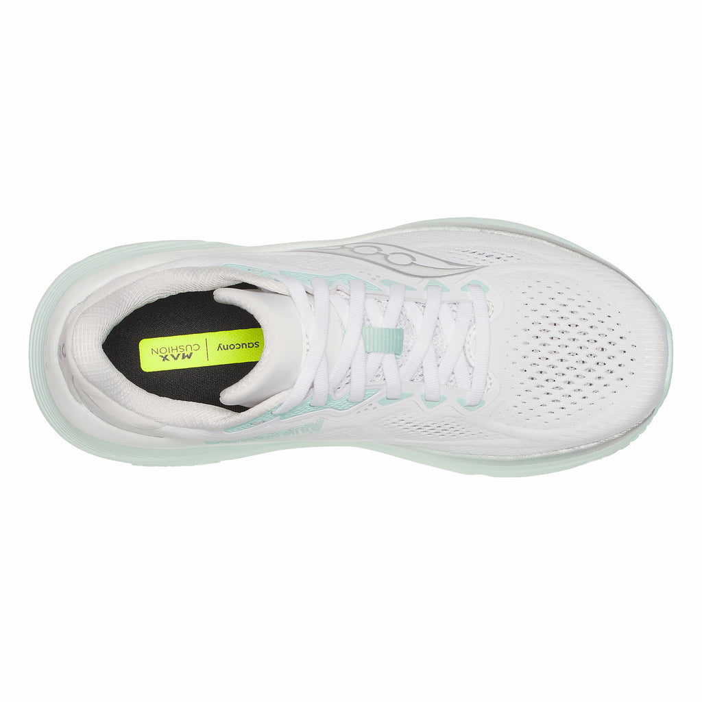 Women's Saucony Guide 19 Running Shoe - Wide Width WHITE HUSH S11059-121
