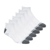 Peltz Shoes  Men’s Skechers Low Cut Socks – 6 Pair White S116987-117