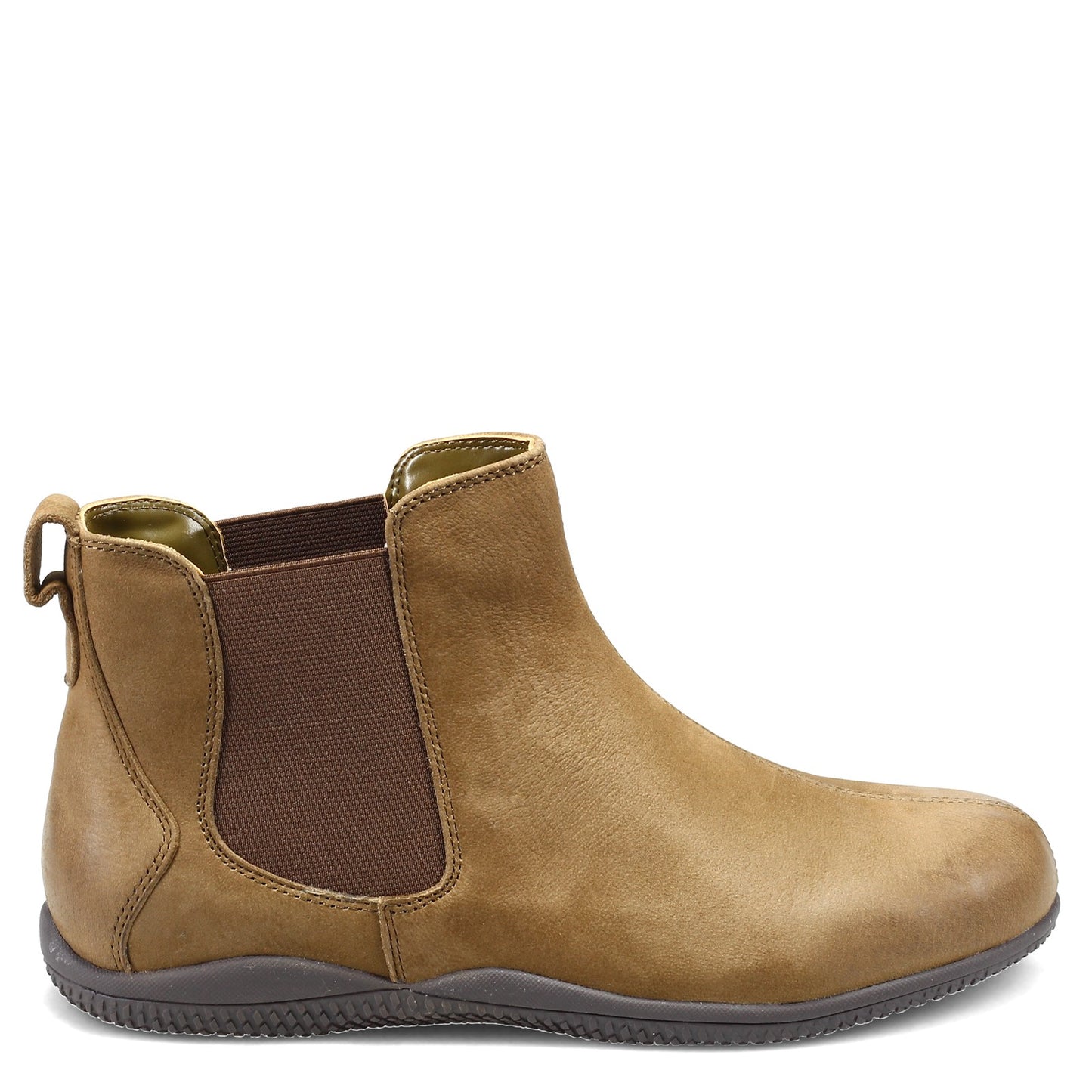 Peltz Shoes  Women's Soft Walk Highland Chelsea Boot OLIVE S2053-340