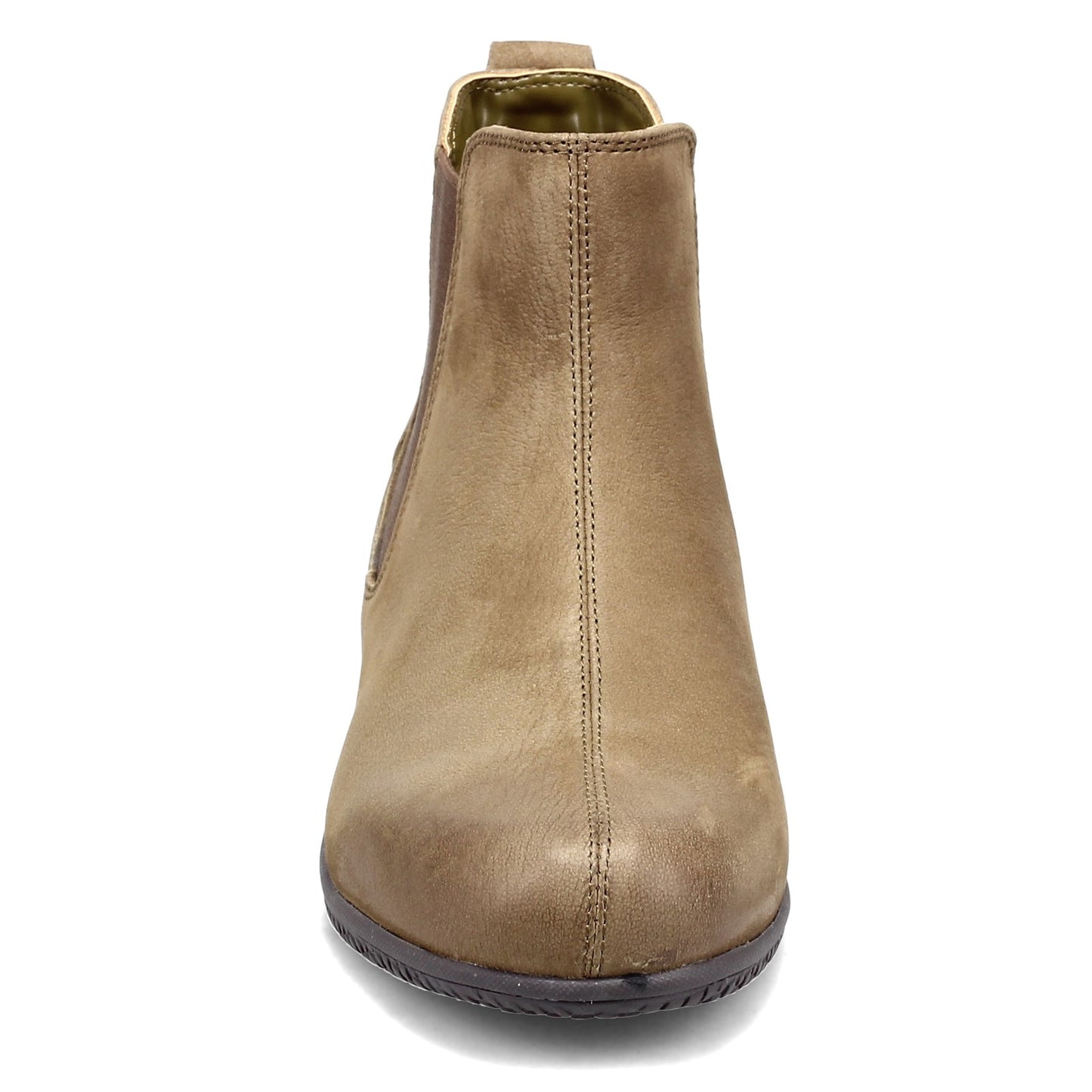 Peltz Shoes  Women's Soft Walk Highland Chelsea Boot OLIVE S2053-340