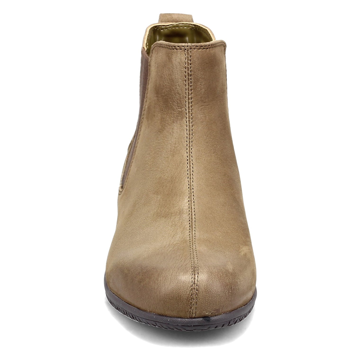 Peltz Shoes  Women's Soft Walk Highland Chelsea Boot OLIVE S2053-340
