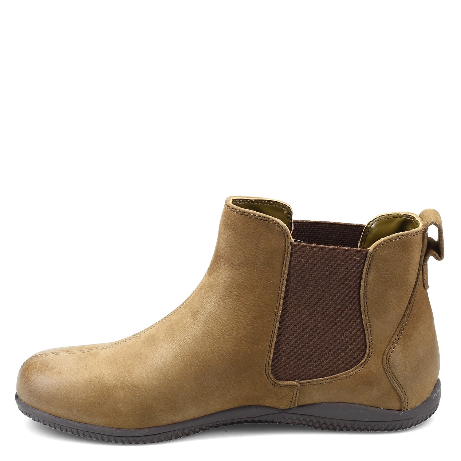 Peltz Shoes  Women's Soft Walk Highland Chelsea Boot OLIVE S2053-340