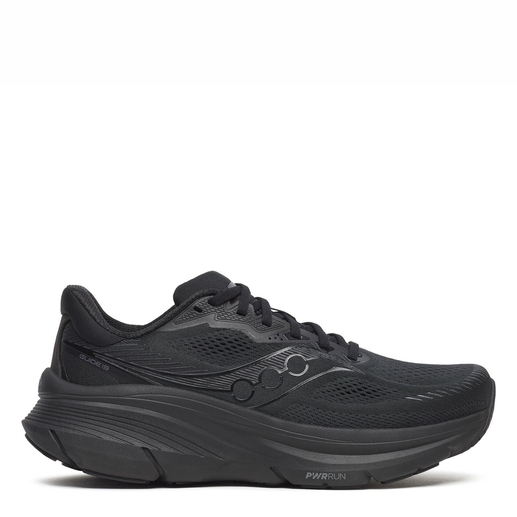Men's Saucony Guide 19 Running Shoe SOLID BLACK S21058-101