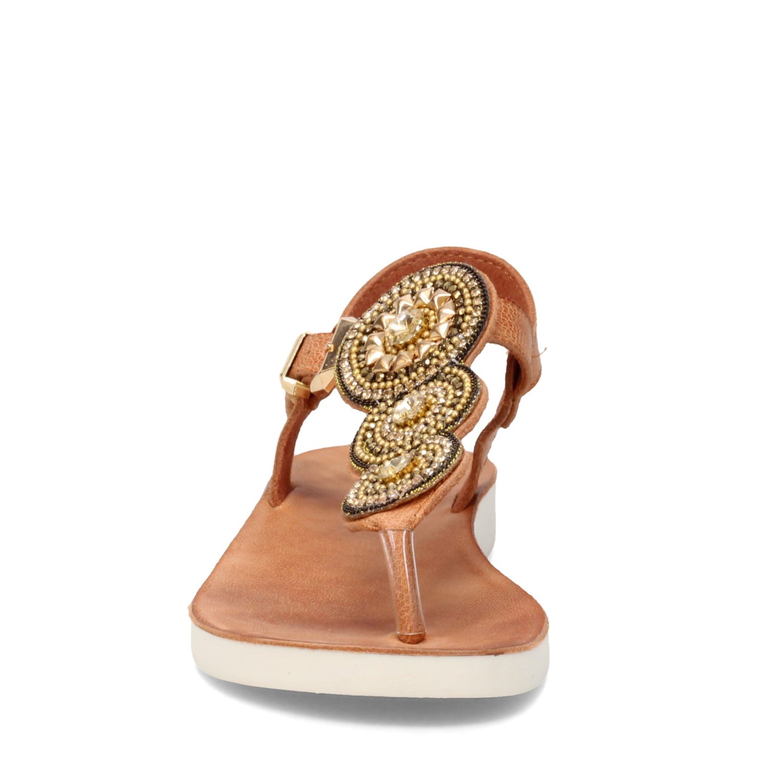 Peltz Shoes  Women's Antelope Becka Sandal TAUPE S30-TAUPE