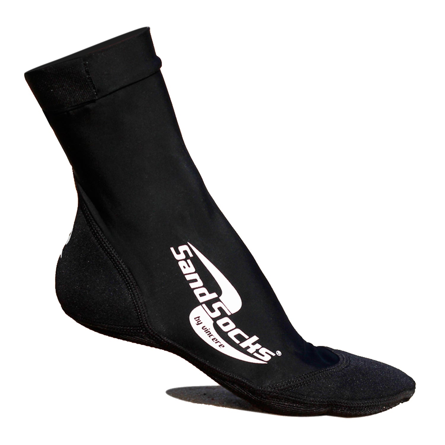 Peltz Shoes  Sand Socks Classic High Top Sock Black SAND SOCK-BLACK