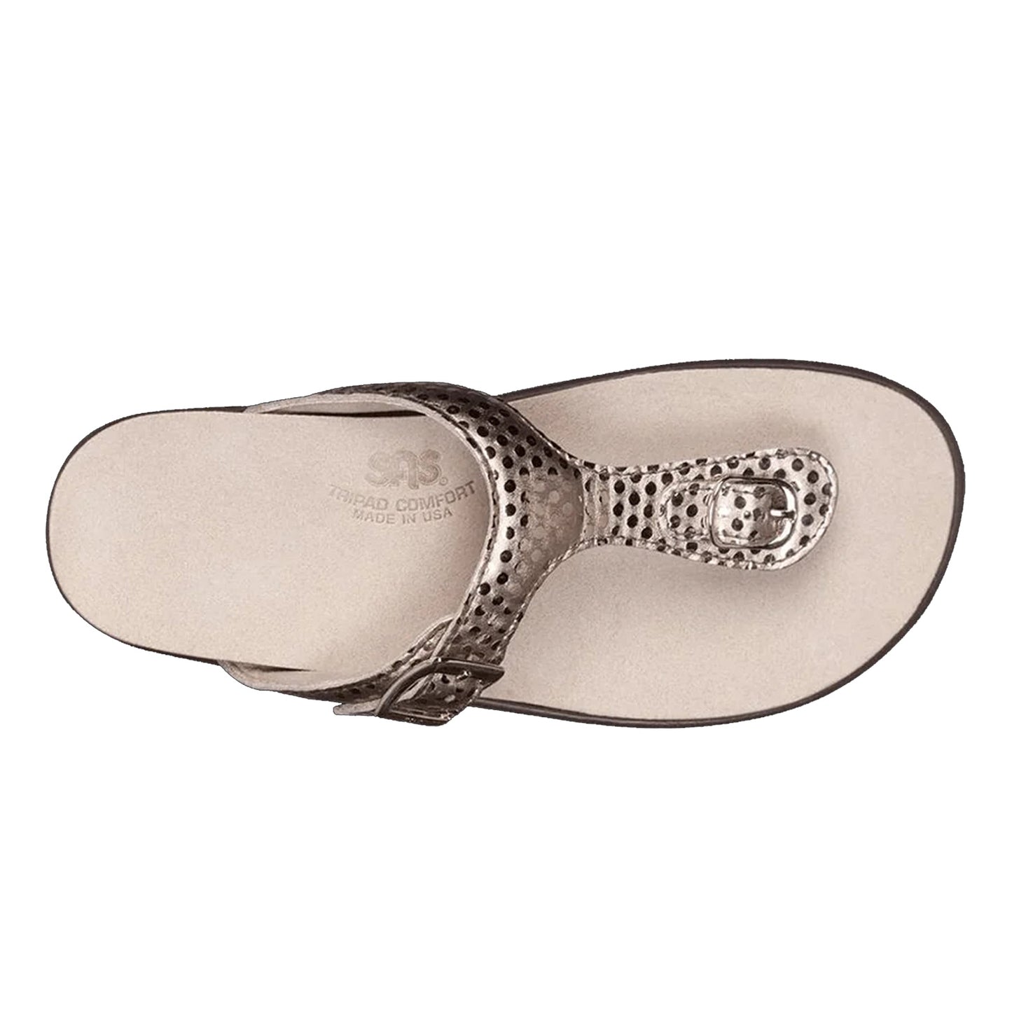 Peltz Shoes  Women's SAS Sanibel Thong Sandal ORO METALLIC SANIBEL ORO