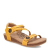 Peltz Shoes  Women's Aetrex Jillian Sandal YELLOW SC447