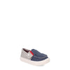 Peltz Shoes  Girl's Sperry Salty Jr Slip-On - Toddler & Little Kid NAVY GREY SCL265987