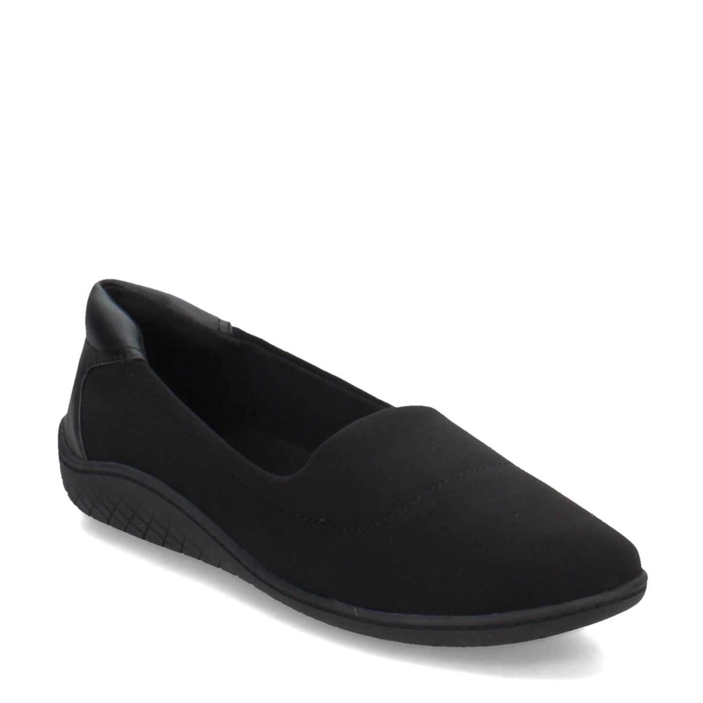 Peltz Shoes  Women's Easy Spirit Gift 2 Flat BLACK SEGIFT2-BLK01
