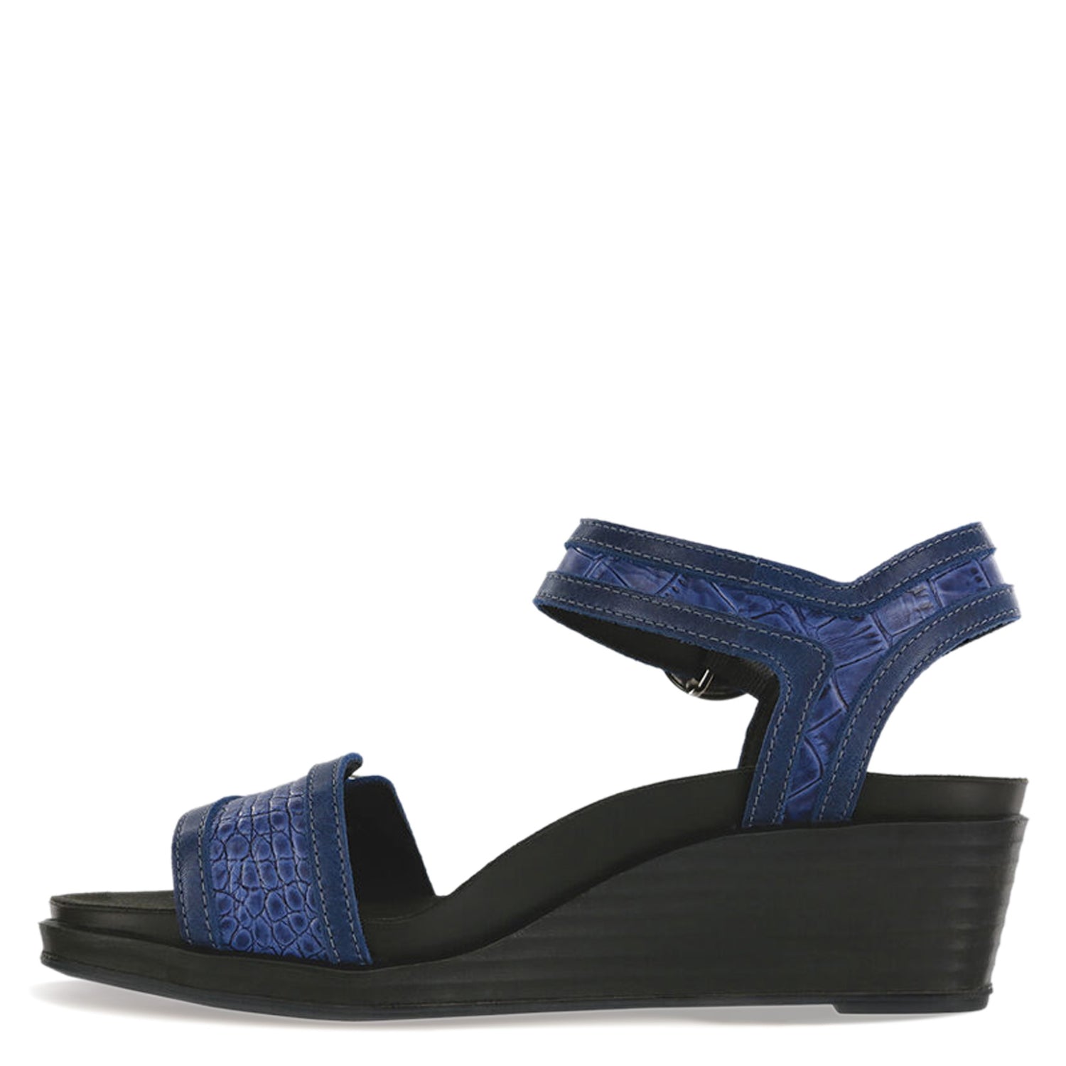 Peltz Shoes  Women's SAS Seight Sandal BLUE SEIGHT-CASPIAN