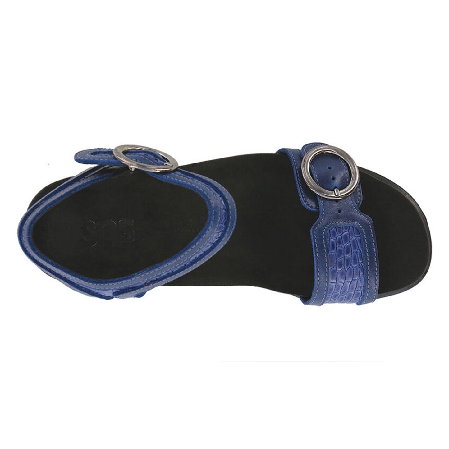 Peltz Shoes  Women's SAS Seight Sandal BLUE SEIGHT-CASPIAN