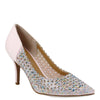 Peltz Shoes  Women's J Renee Sesily Pump Pink Satin SESILY-SAPPM
