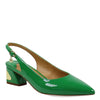 Peltz Shoes  Women's J Renee Shayanne Pump Green Patent SHAYAN-PAGRN