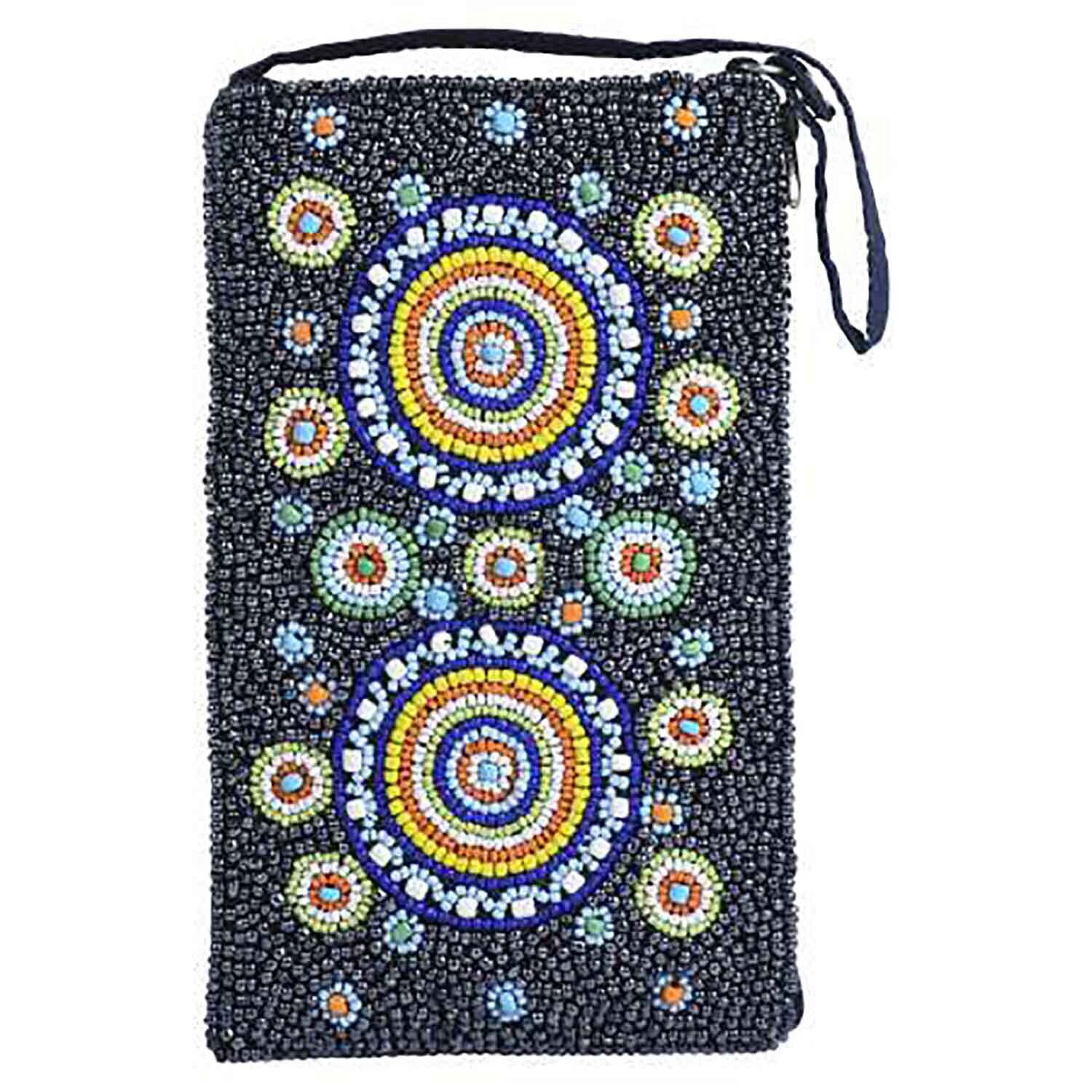 Peltz Shoes  Bamboo Trading Company Mosaic Club Bag MULTI SHB723