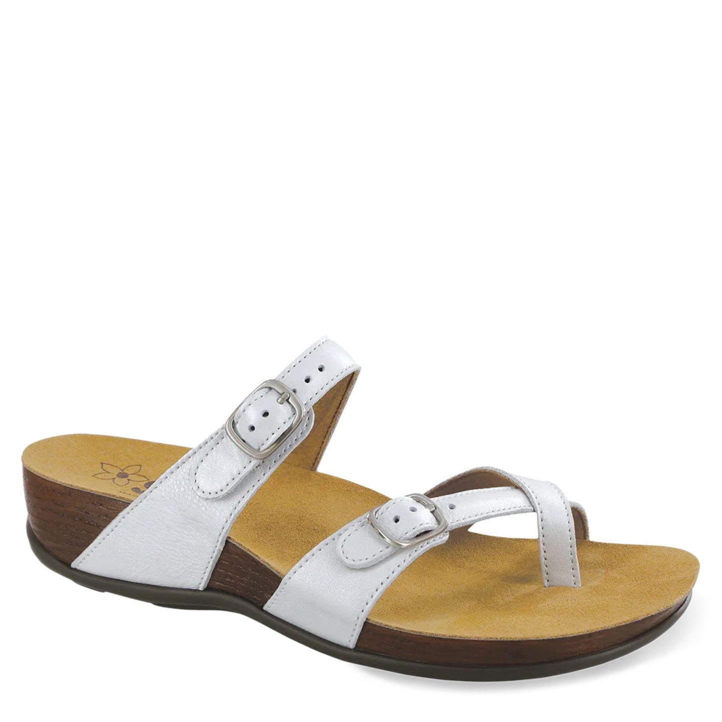Peltz Shoes  Women's SAS Shelly Sandal PEARL SHELLY PRL WHIT