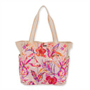 Women's Sun N Sand, Neon Tropical Flamingo Tote