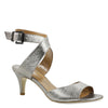 Peltz Shoes  Women's J Renee Soncino Sandal Taupe Metallic Nappa SONCIN-MNTPE