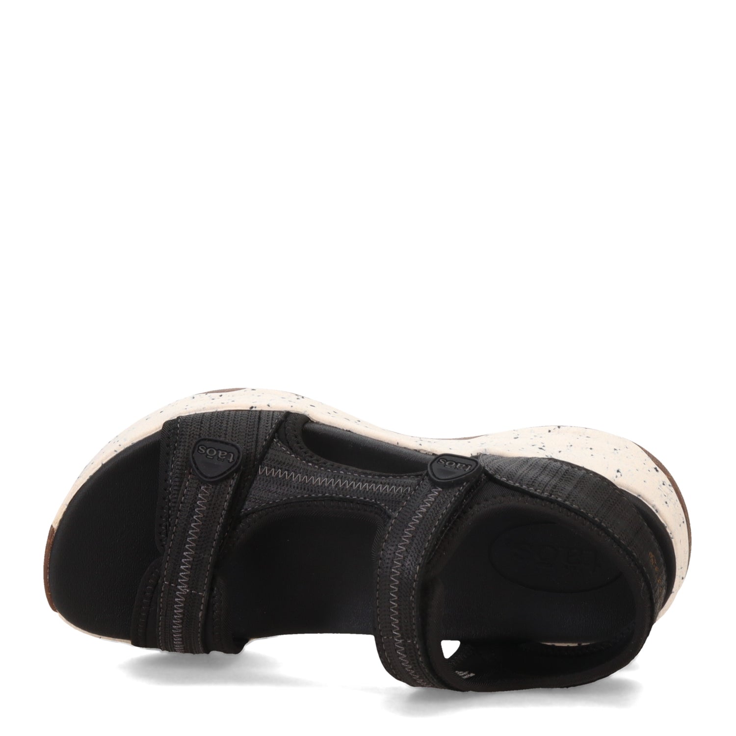 Peltz Shoes  Women's Taos Super Side Sandal Black SPS-14161-BLKE