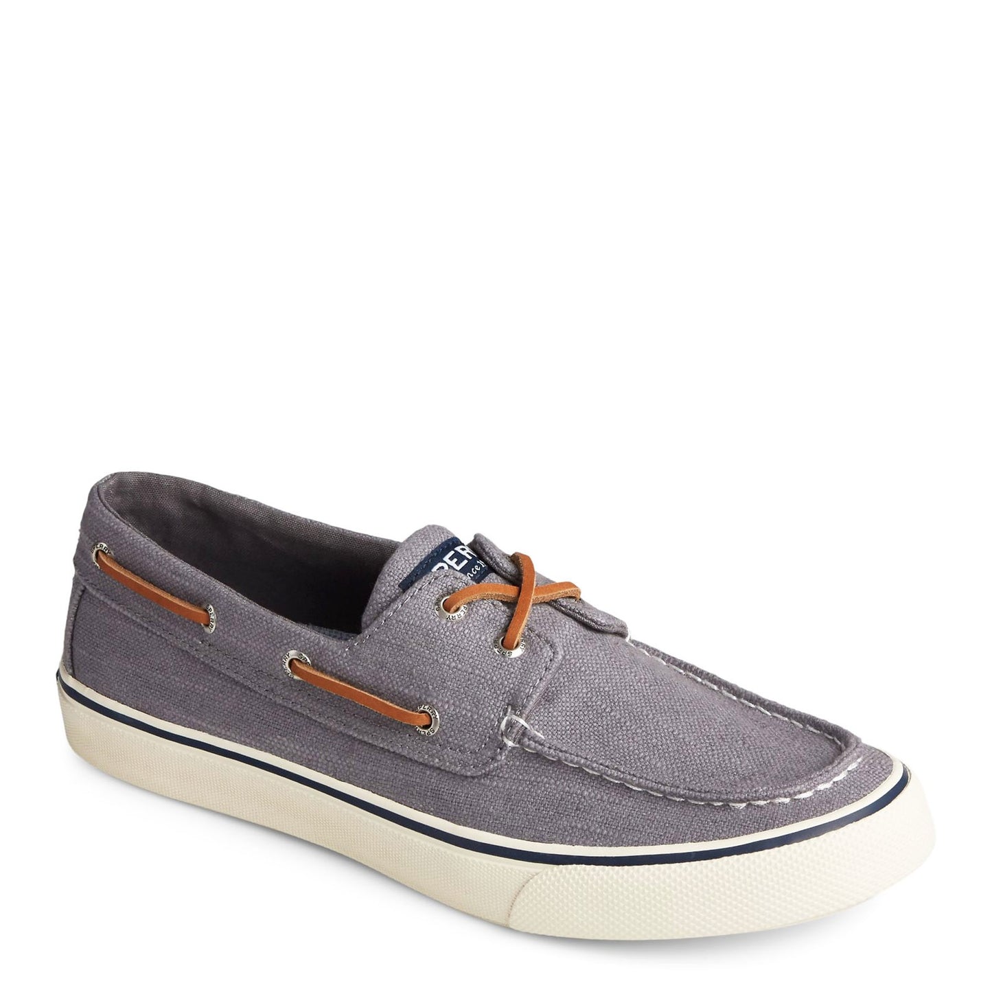 Peltz Shoes  Men's Sperry Bahama II Sneaker GREY LINEN STS23051