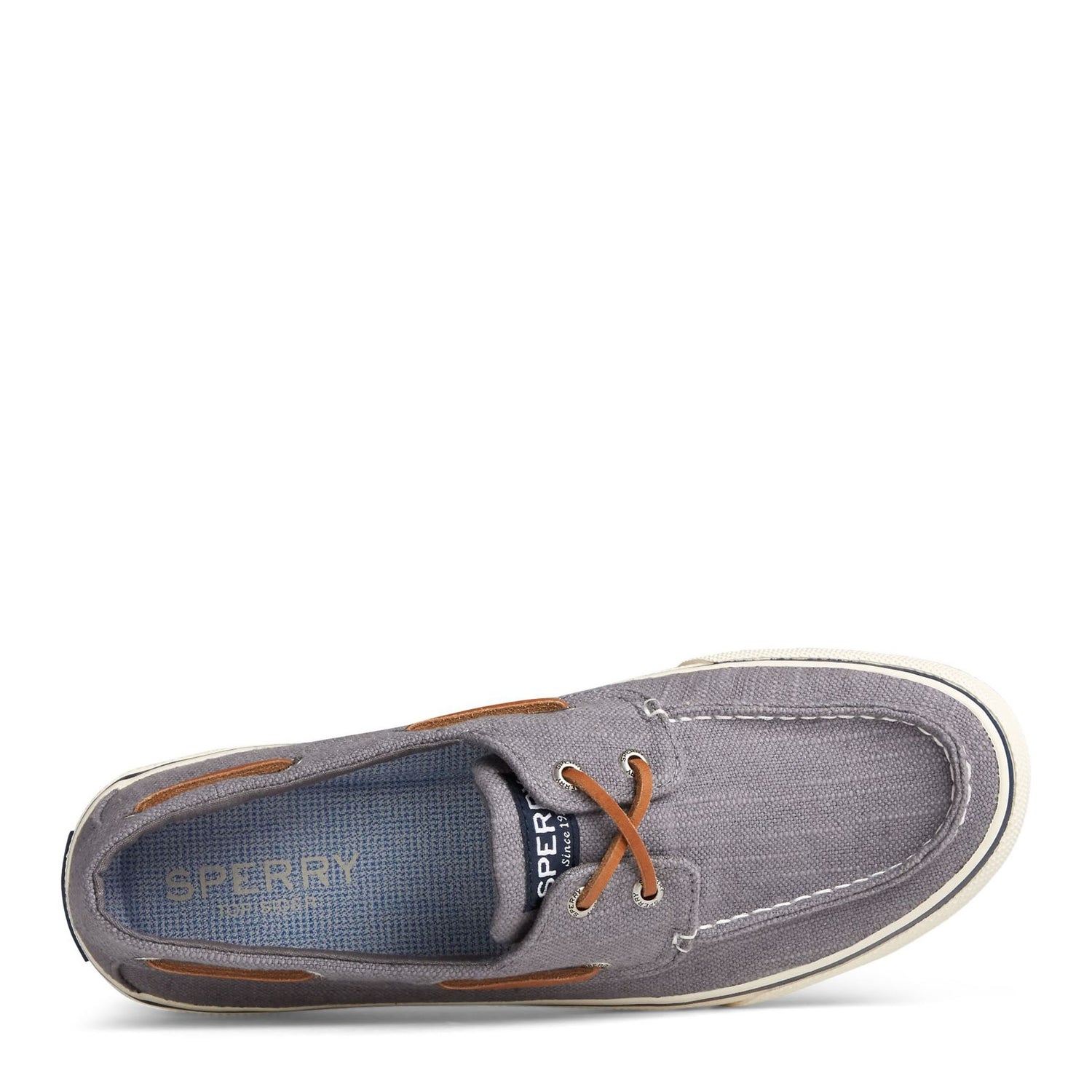 Peltz Shoes  Men's Sperry Bahama II Sneaker GREY LINEN STS23051