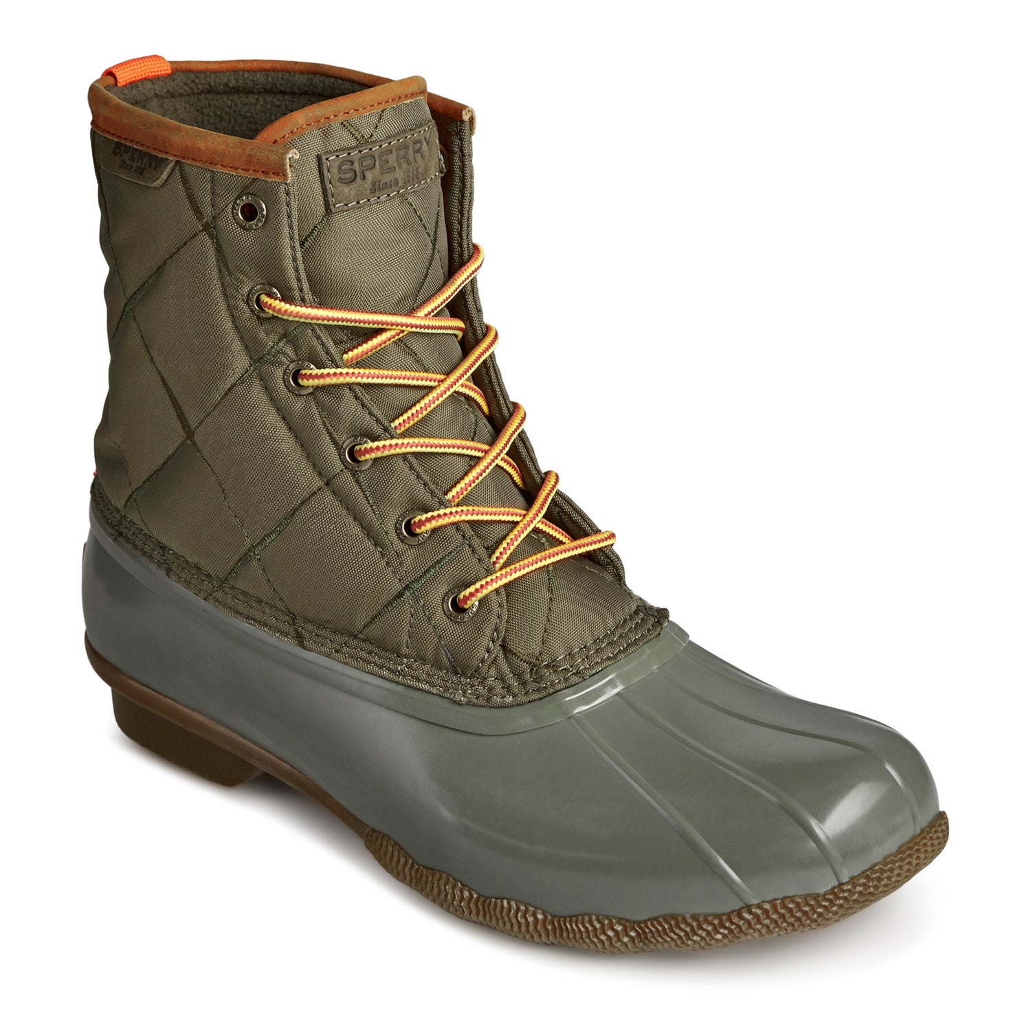 sperry women's saltwater quilted lux rain boot