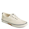 Peltz Shoes  Men's Sperry Halyard CVO Sneaker WHITE TWILL STS23580