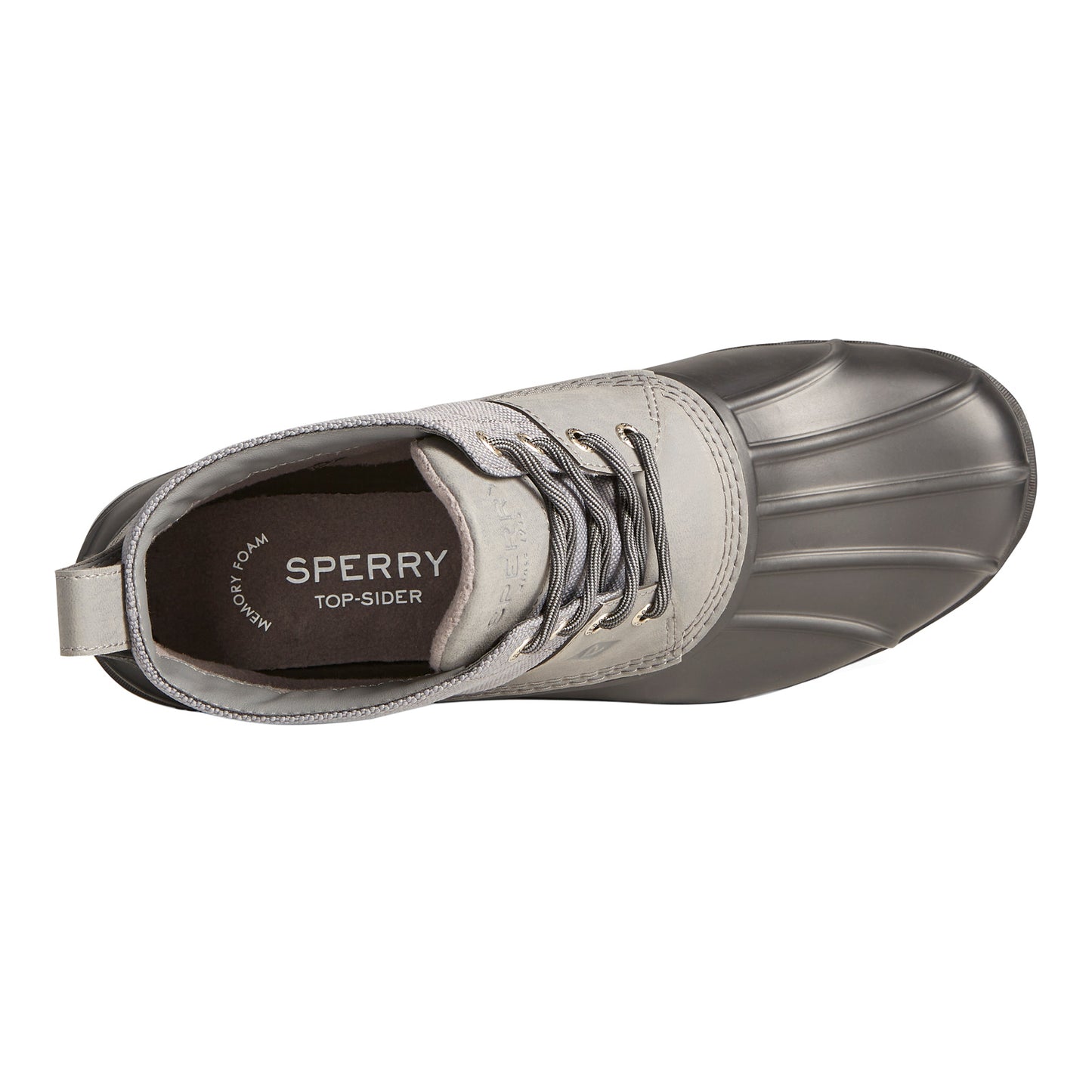 Peltz Shoes  Men's Sperry Brewster Low Boot GREY BLACK STS23645