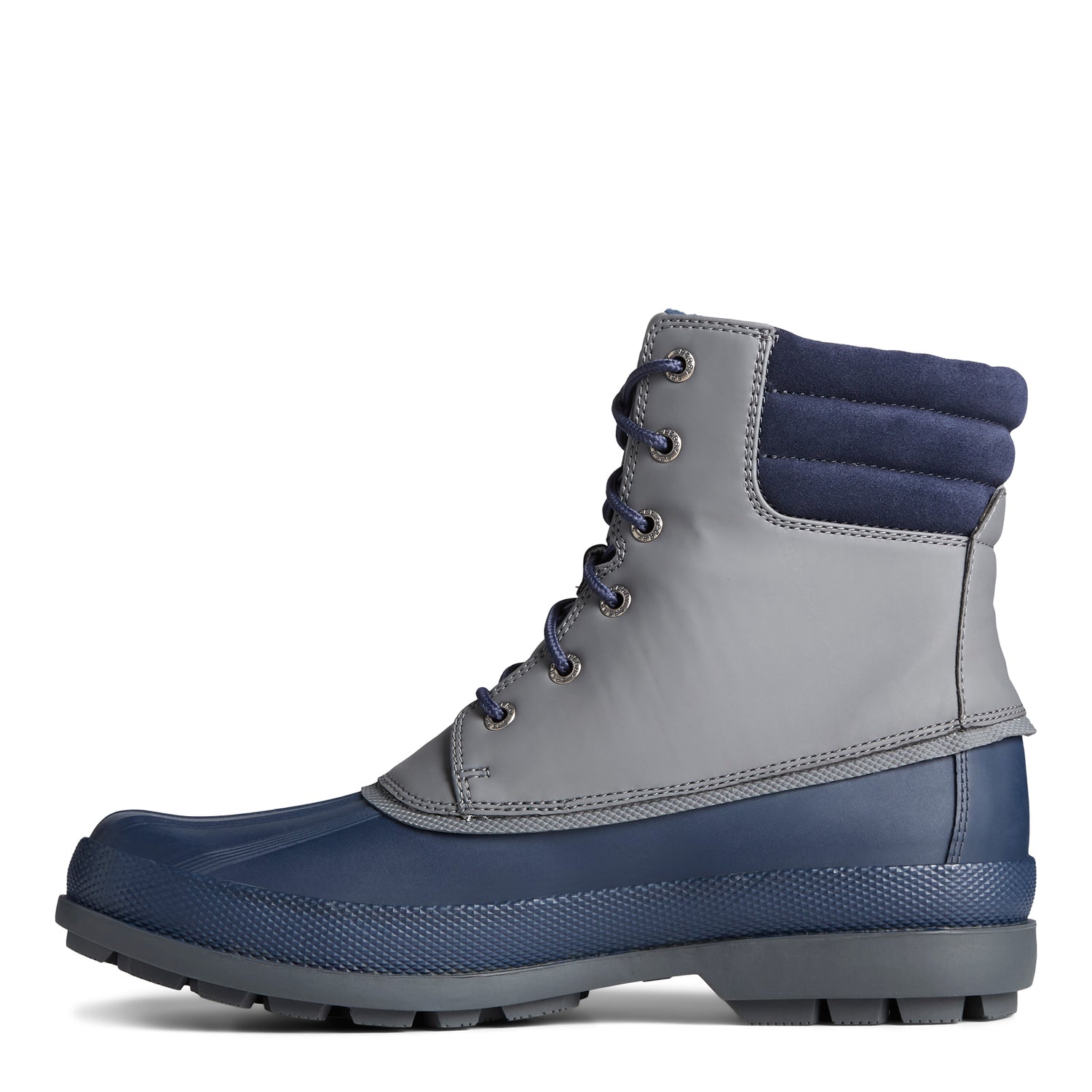 Peltz Shoes  Men's Sperry Cold Bay Boot NAVY GREY STS23686