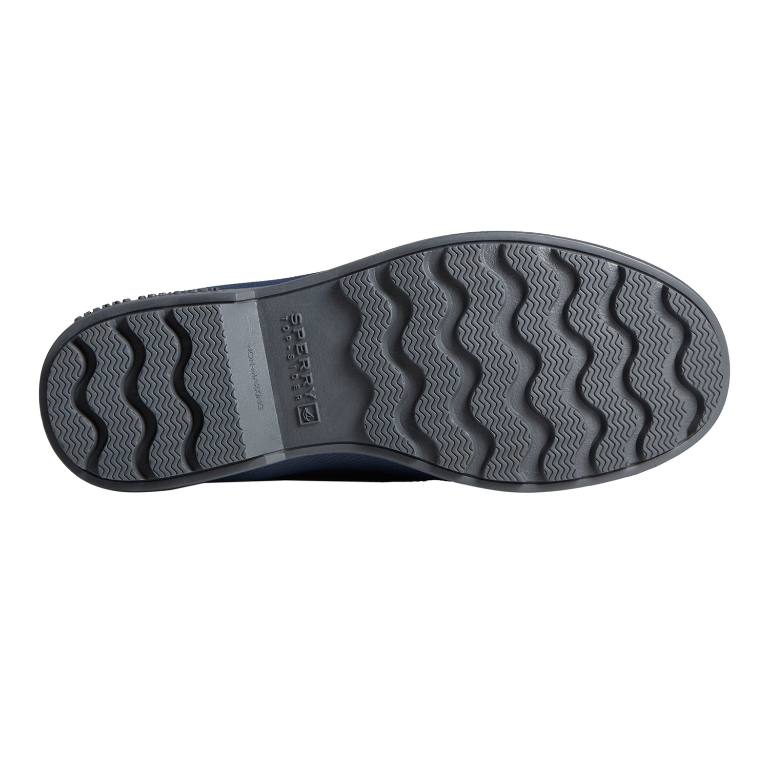 Peltz Shoes  Men's Sperry Cold Bay Boot NAVY GREY STS23686