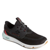 Peltz Shoes  Men's Sperry 7 Seas 3 Eye Sneaker BLACK / RED STS23914