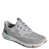 Peltz Shoes  Men's Sperry 7 Seas 3 Eye Sneaker GREY NAVY STS23916
