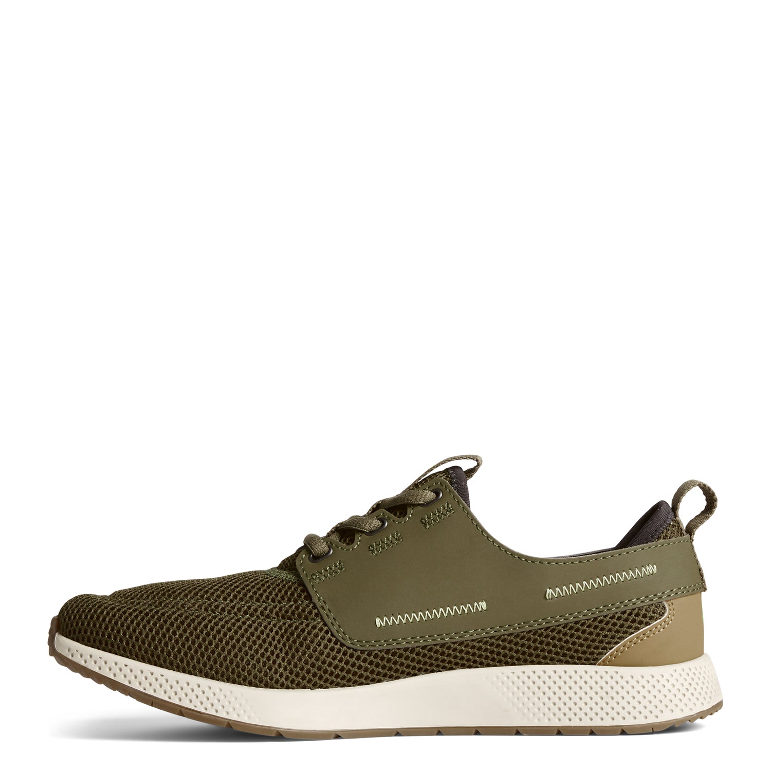Peltz Shoes  Men's Sperry 7 Seas Sport Cupsole Sneaker OLIVE STS23918