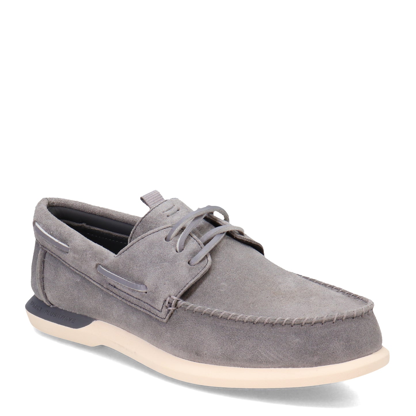 Peltz Shoes  Men's Sperry Gold Cup Authentic Original PLUSHWAVE 2.0 Boat Shoe GRAY STS24022